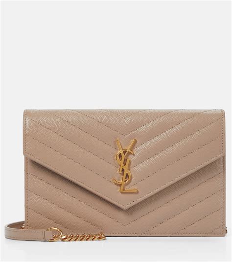 ysl chevron compact wallet|CASSANDRE envelope chain wallet in patent leather .